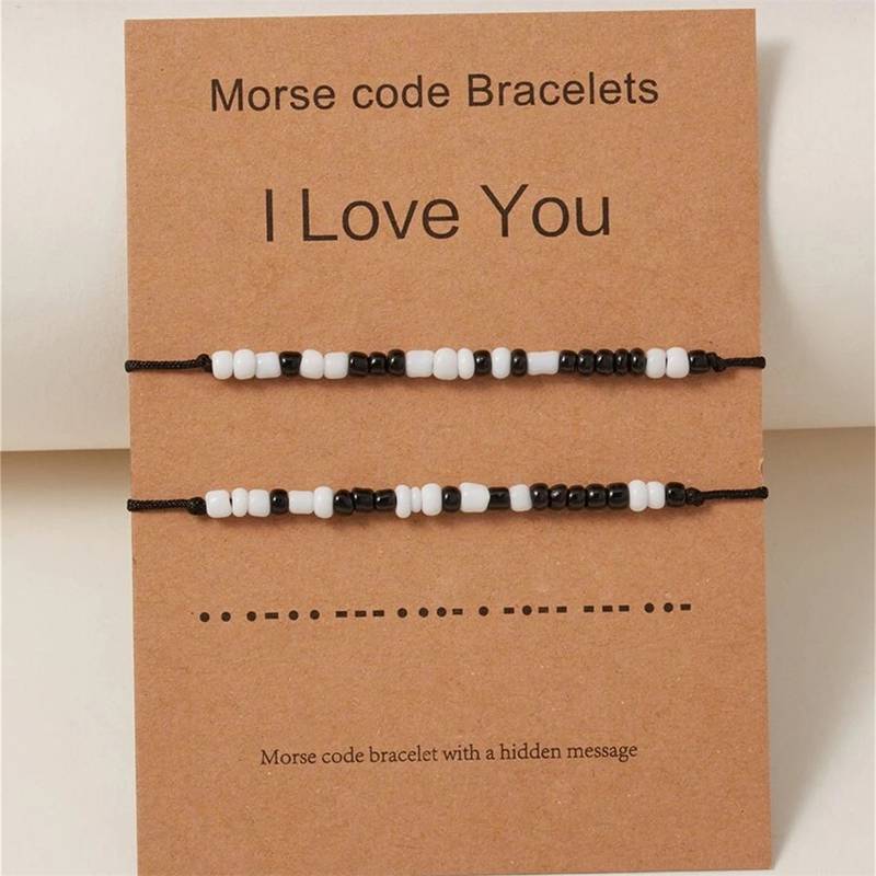 Armband - Morse Code I LOVE YOU