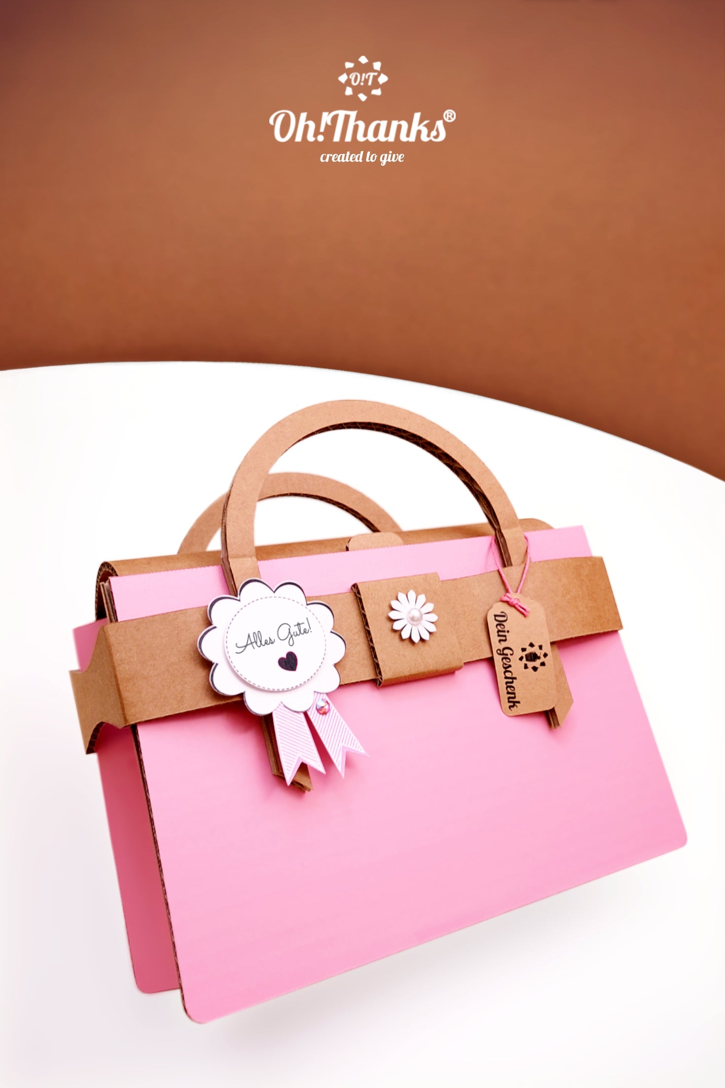 Geschenktasche - Rosa | Personalisierbar Misty Rose