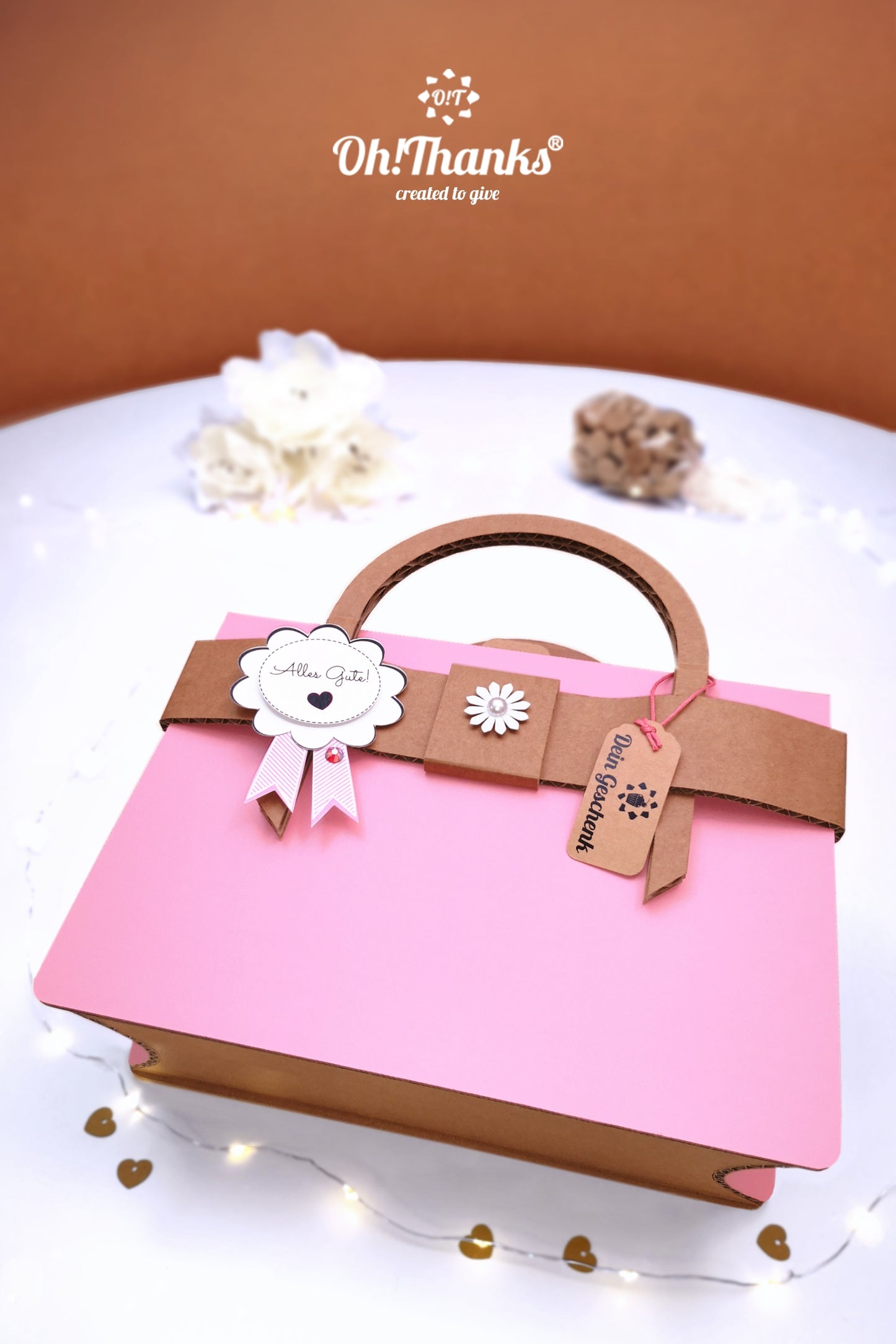 Geschenktasche - Rosa | Personalisierbar Misty Rose
