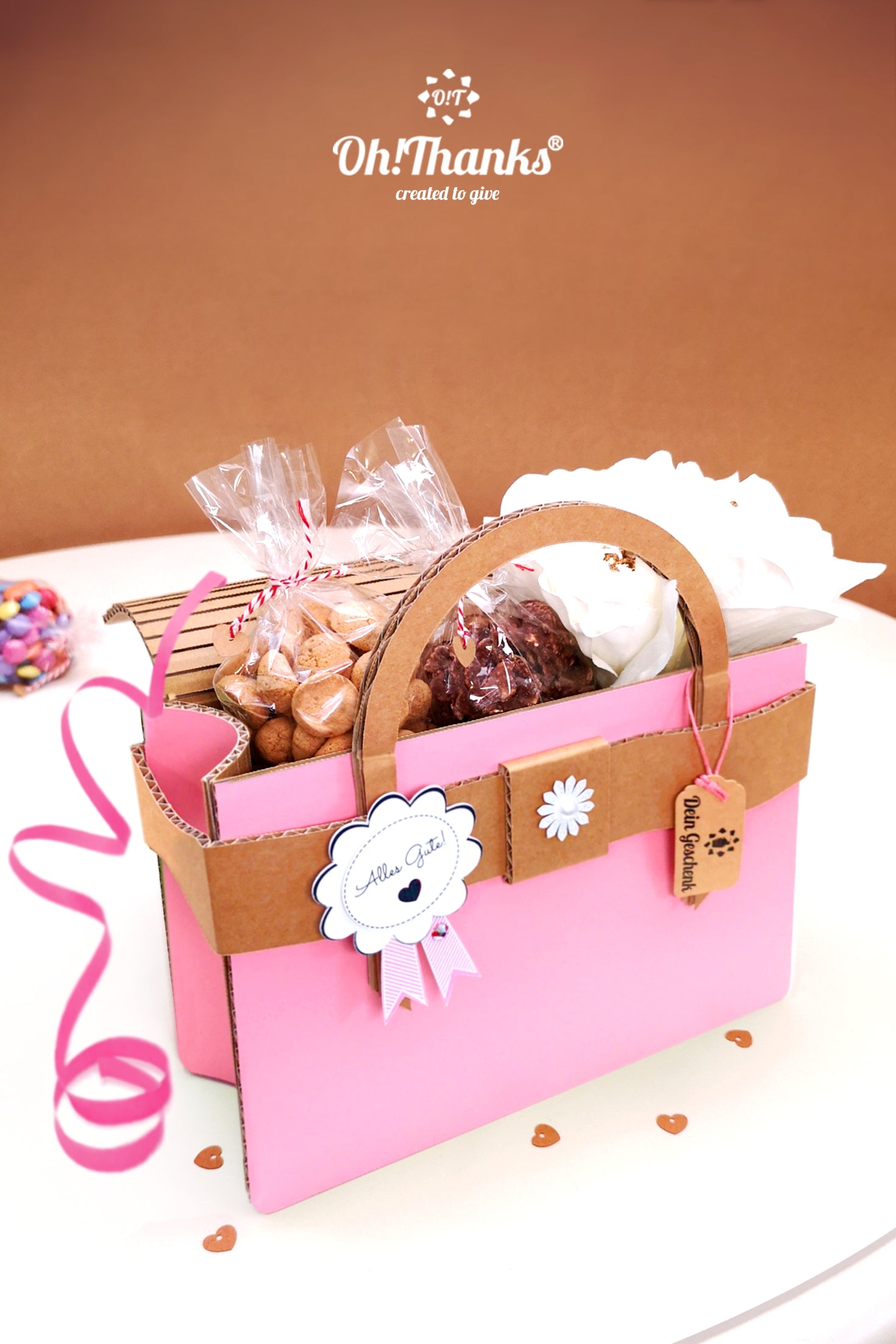Geschenktasche - Rosa | Personalisierbar Chocolate