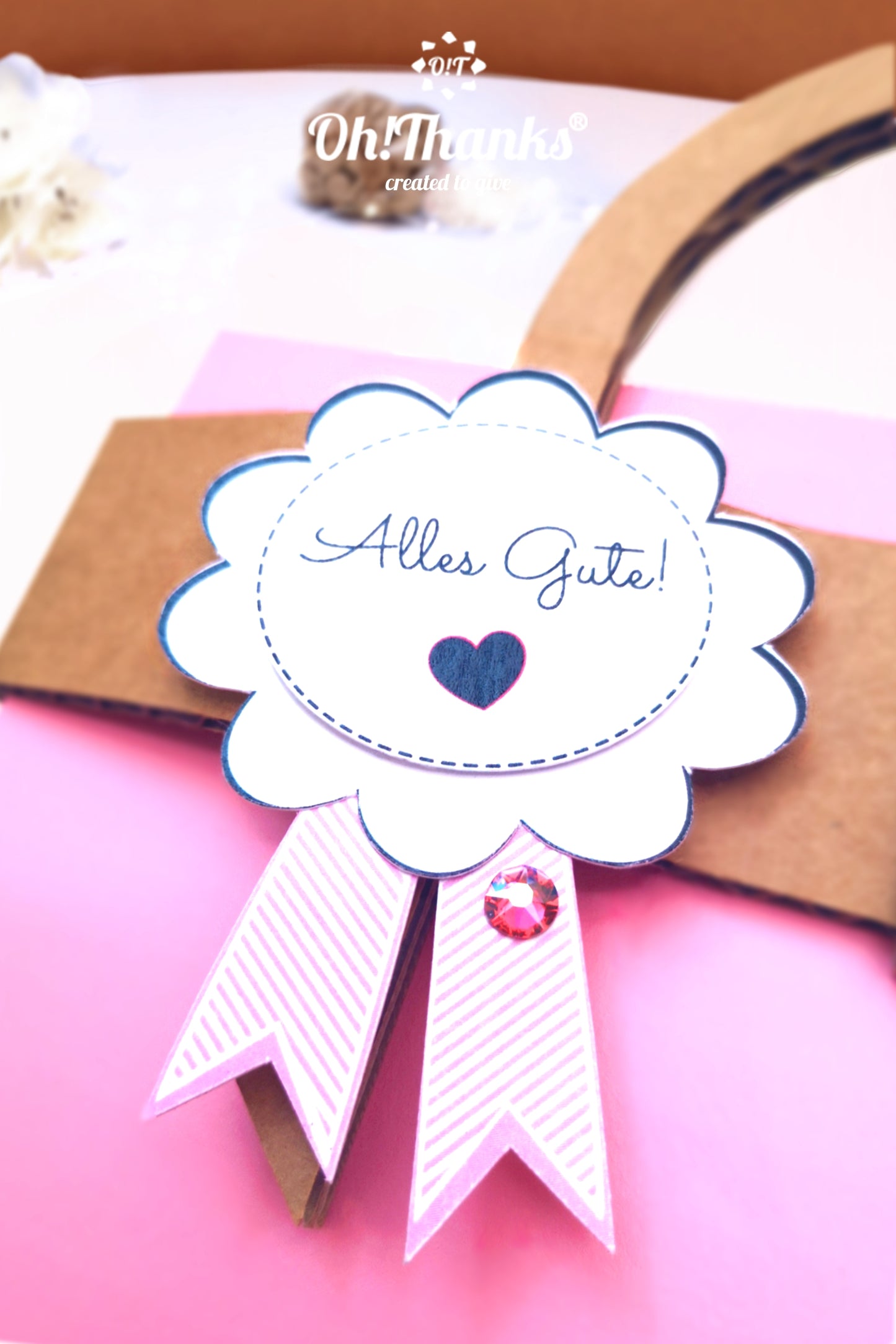 Geschenktasche - Rosa | Personalisierbar Misty Rose
