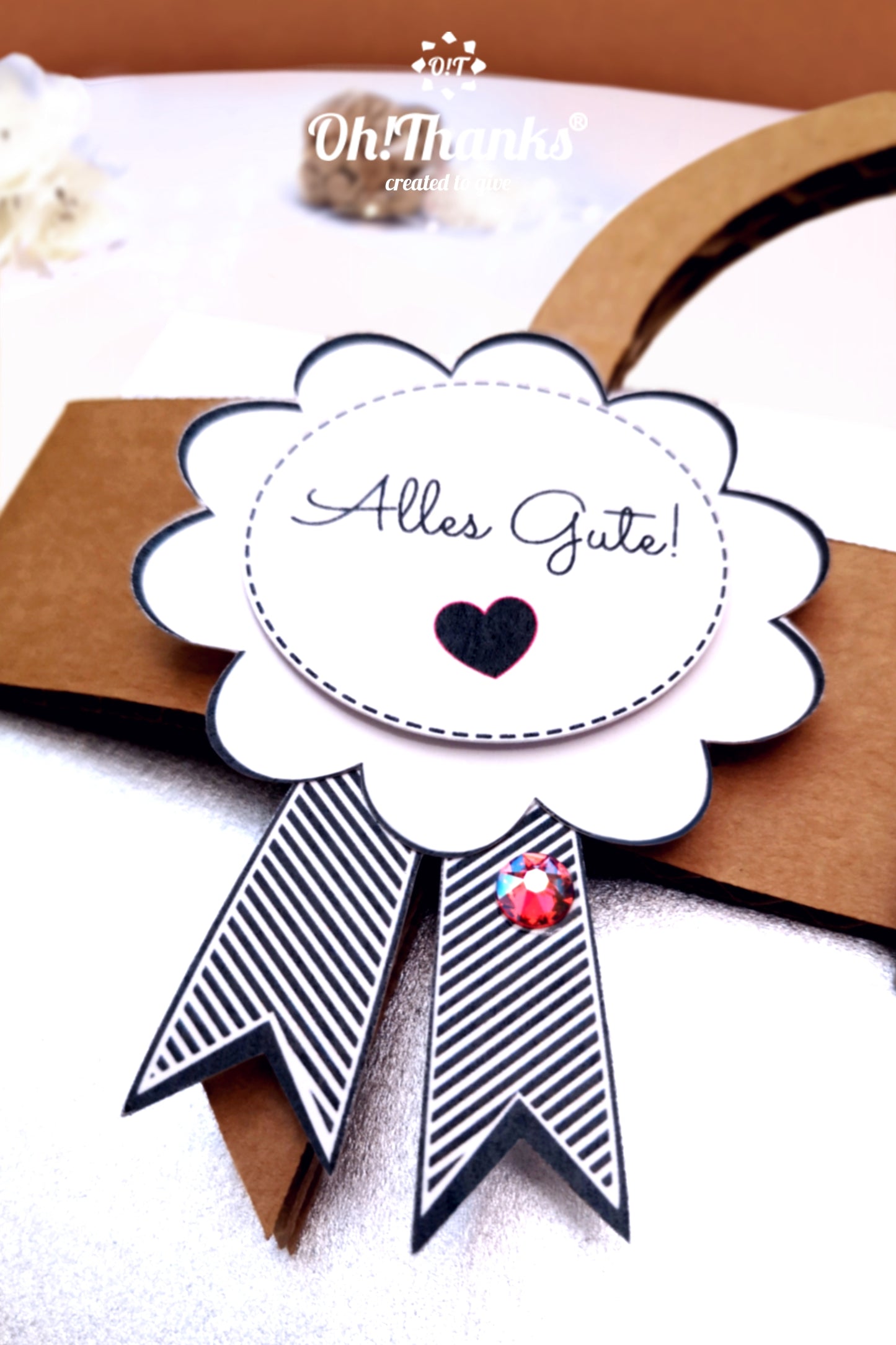 Geschenktasche - Silber | Personalisierbar Lavender