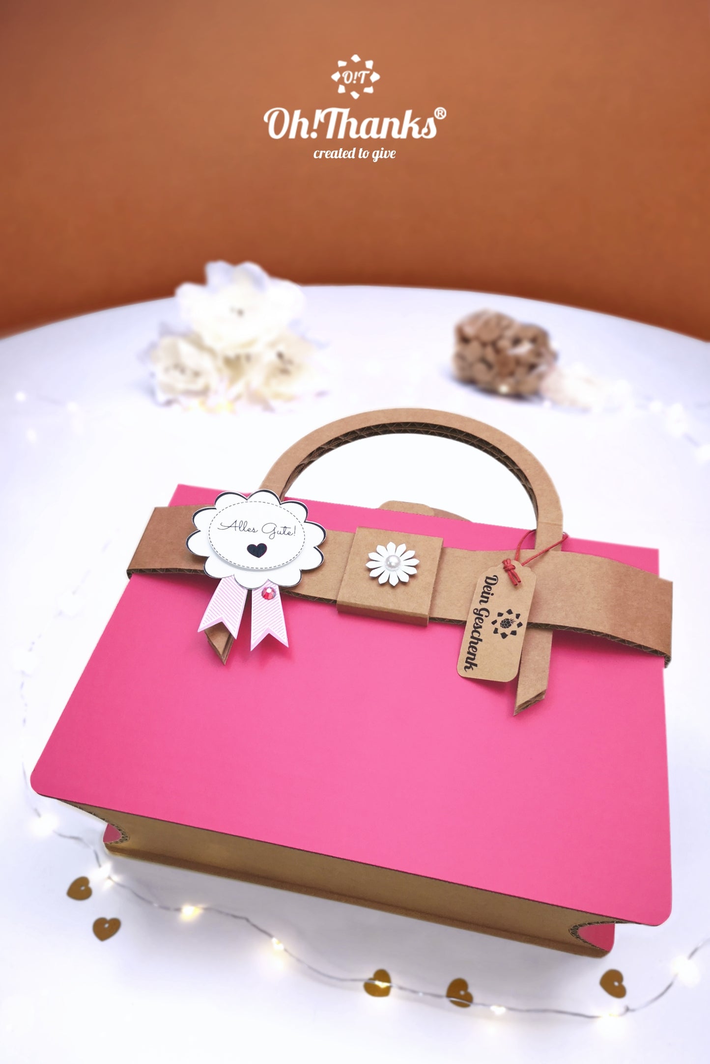 Geschenktasche - Pink | Personalisierbar Thistle