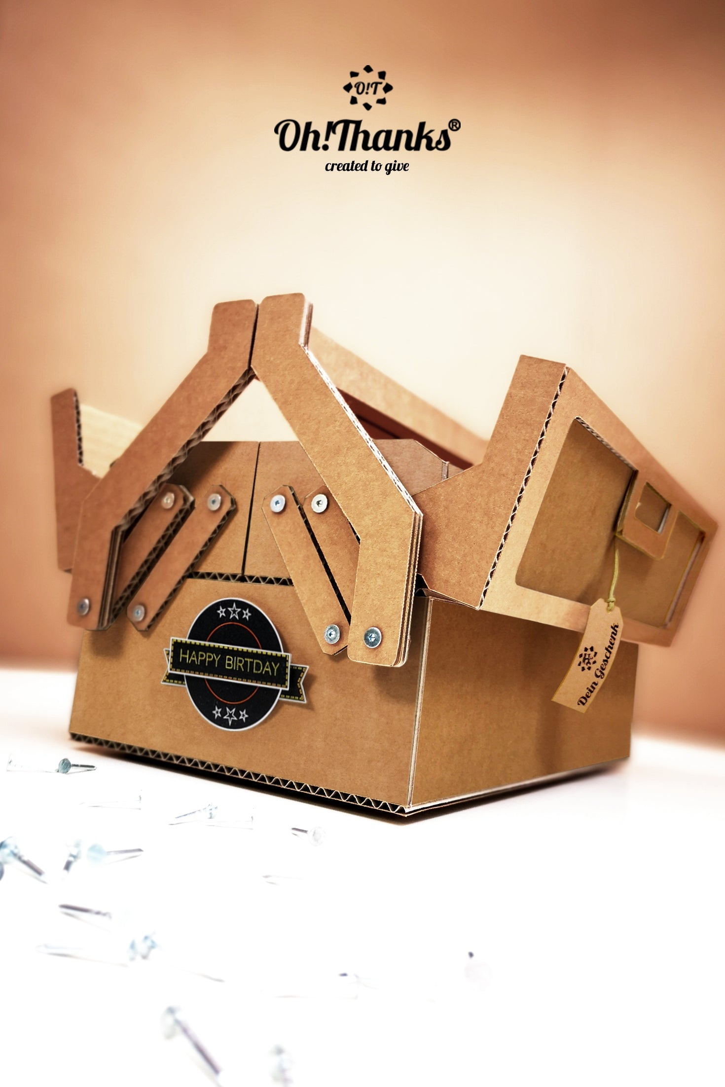 Werkzeugkasten - Braun | Personalisierbar Dark Salmon