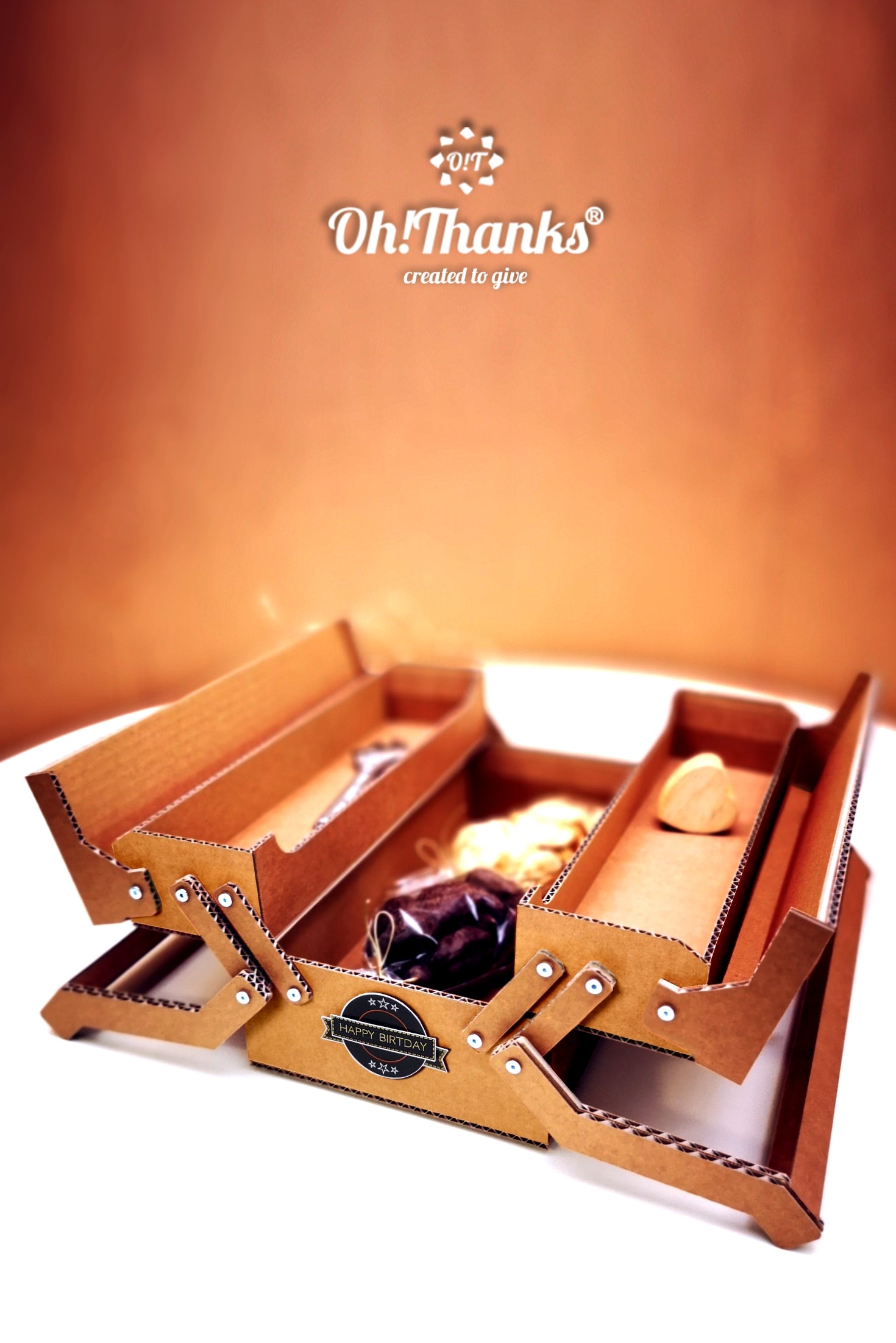 Werkzeugkasten - Braun | Personalisierbar Coral