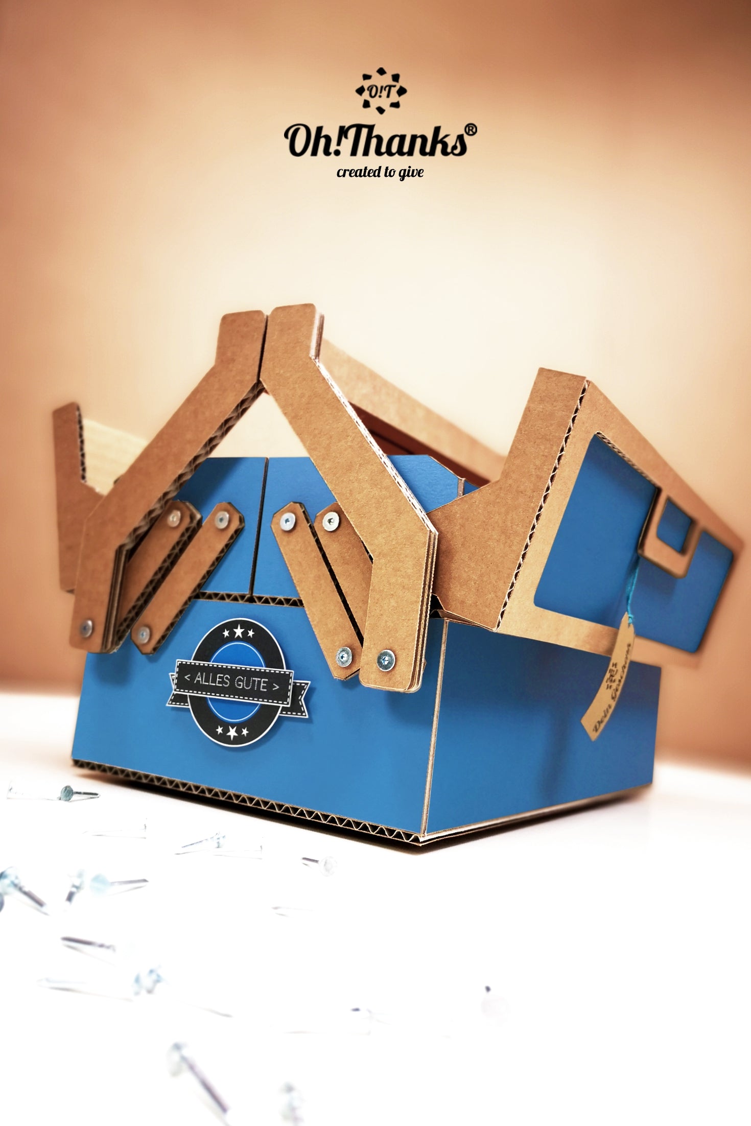 Werkzeugkasten - Blau | Personalisierbar Tan