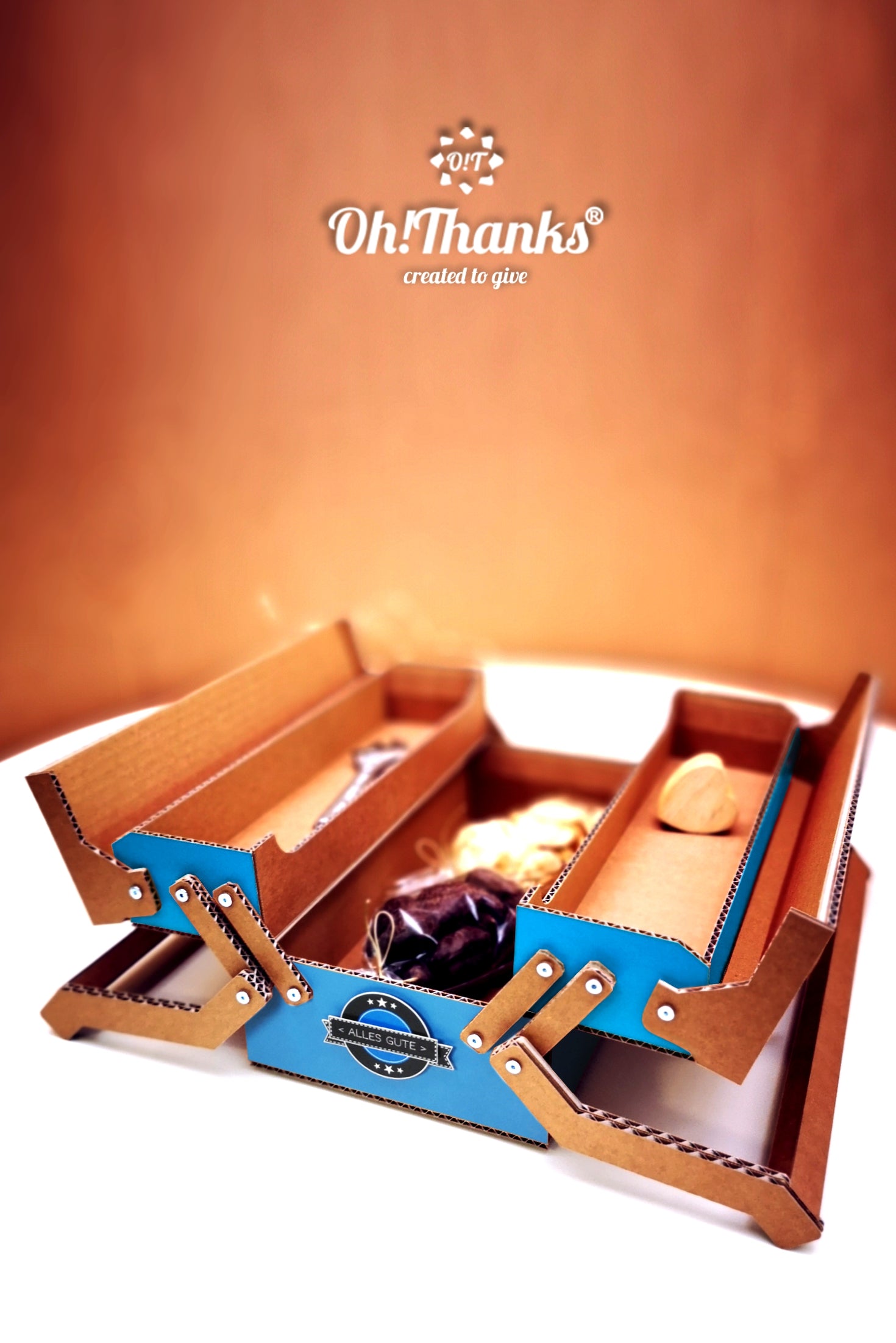 Werkzeugkasten - Blau | Personalisierbar Coral