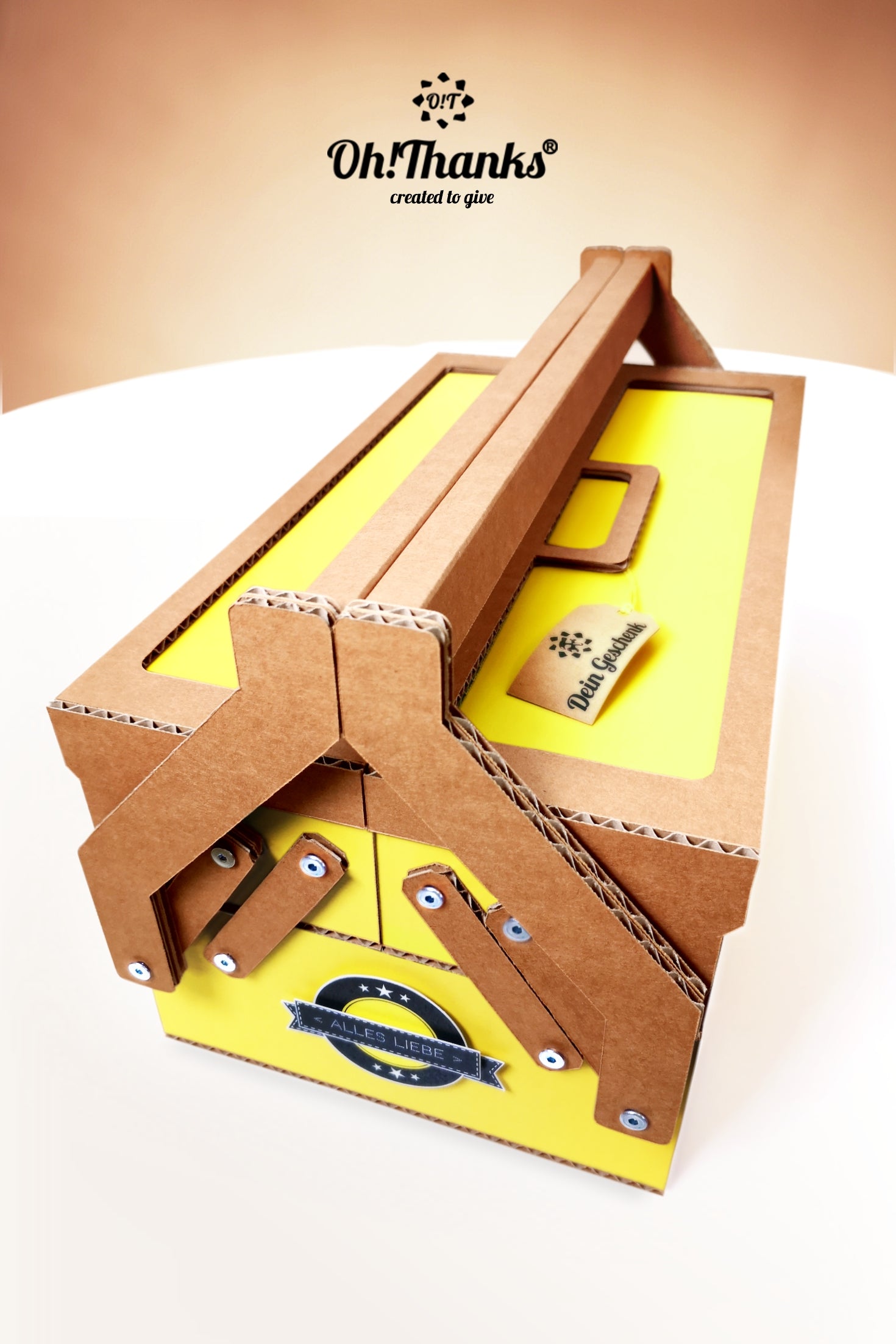 Werkzeugkasten - Gelb | Personalisierbar Bisque