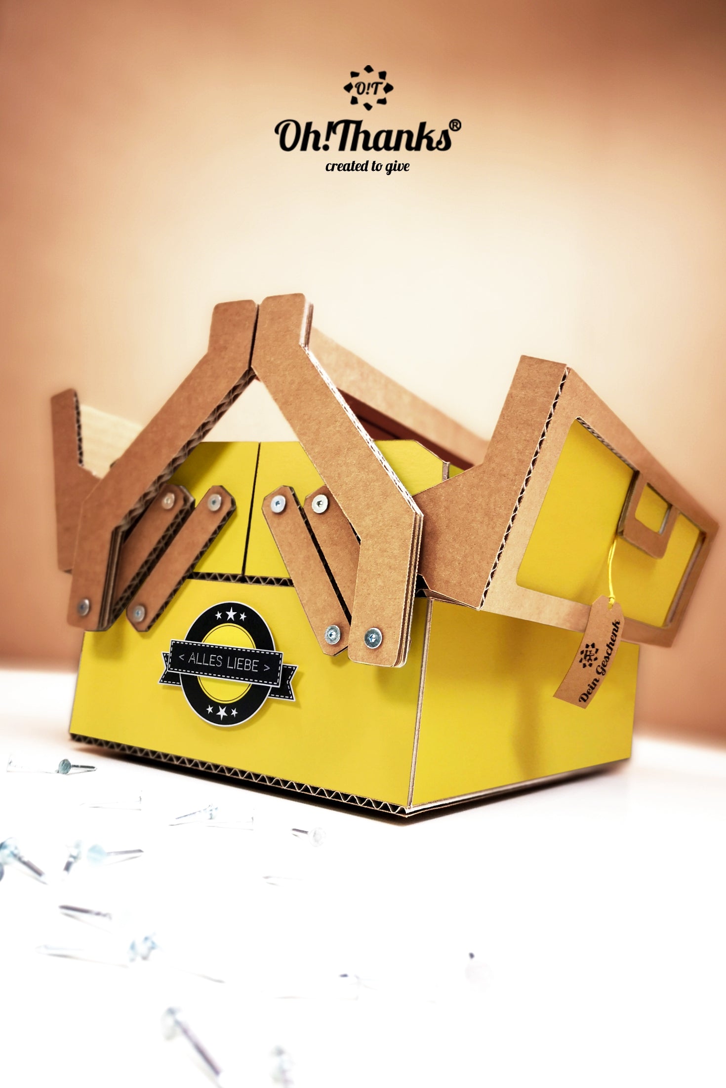 Werkzeugkasten - Gelb | Personalisierbar Dark Salmon