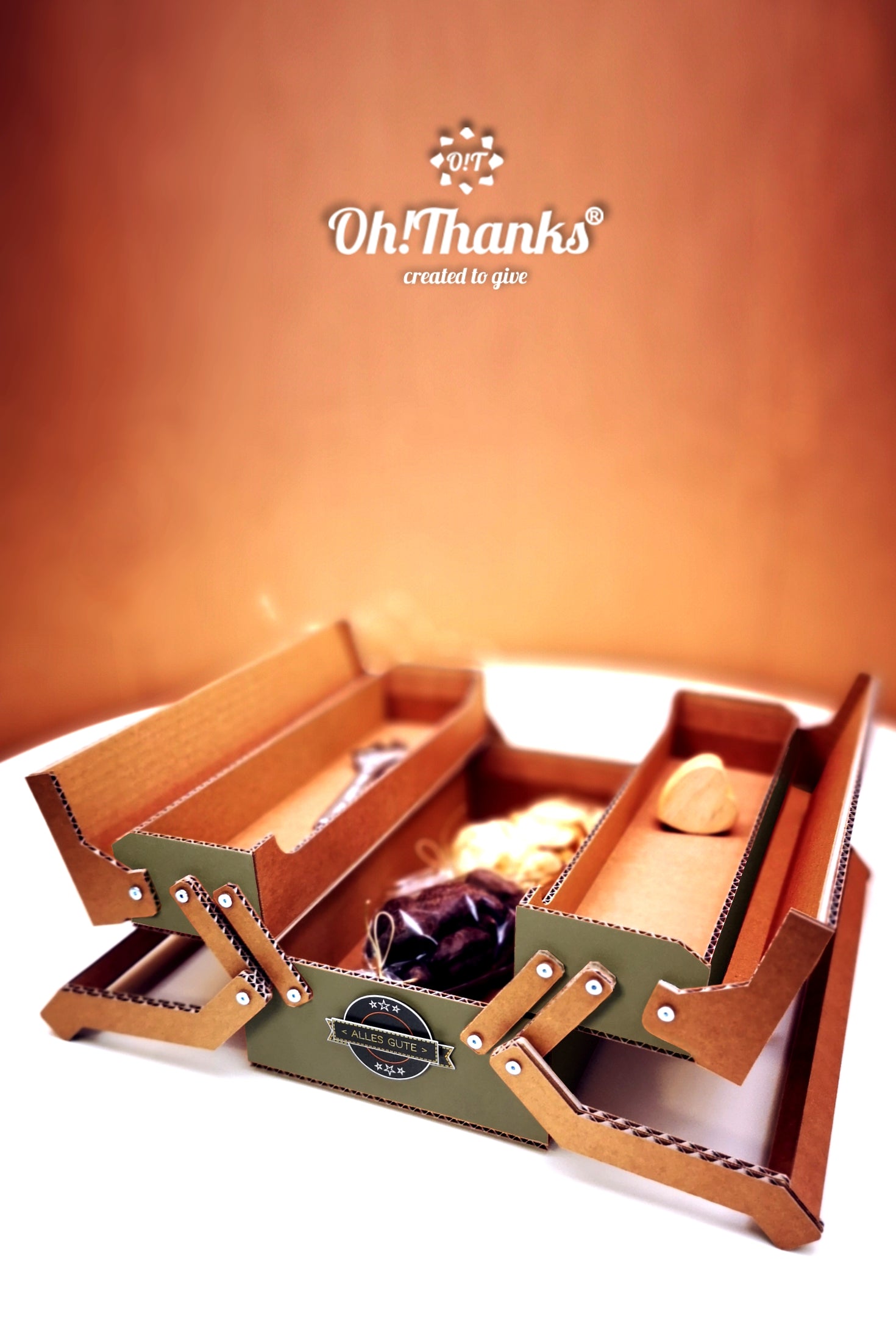 Werkzeugkasten - Oliv | Personalisierbar Coral