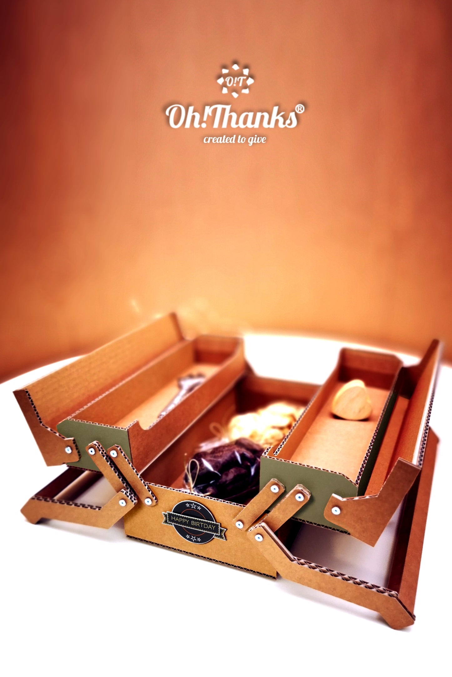 Werkzeugkasten - Oliv/Braun | Personalisierbar Coral