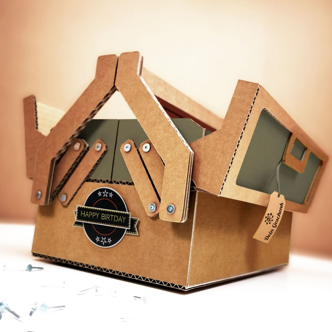Werkzeugkasten - Oliv/Braun | Personalisierbar Dark Khaki