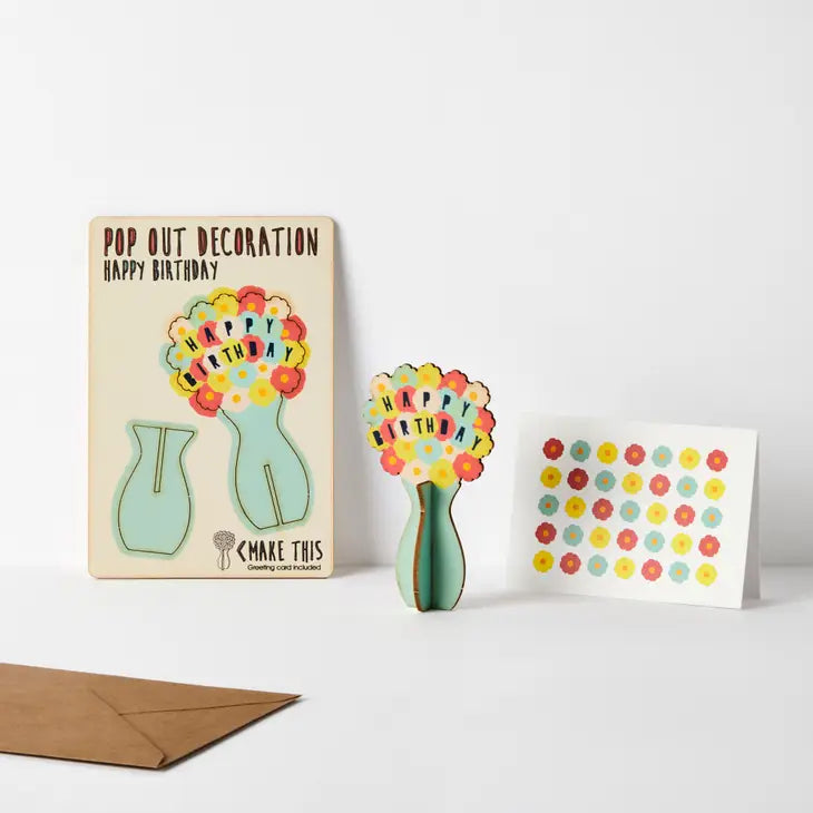 Pop Out Karte - Blumen