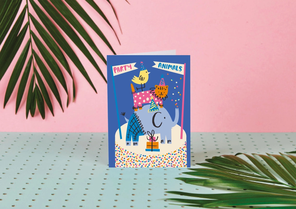 Grußkarte - Party Animals