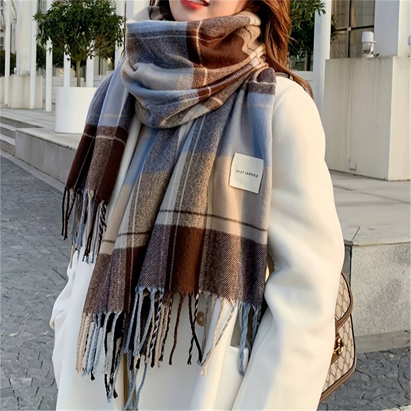 Schal mit Tartan-Karo