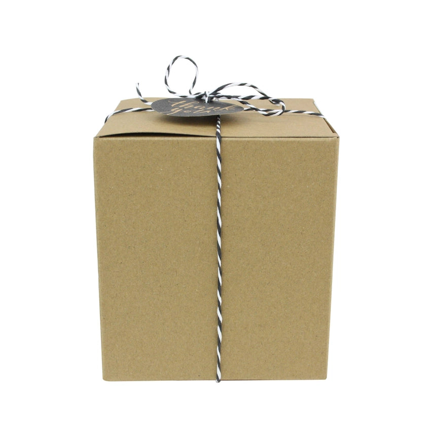 Natural Kraft Geschenkbox mit Schnur, 3er-Pack