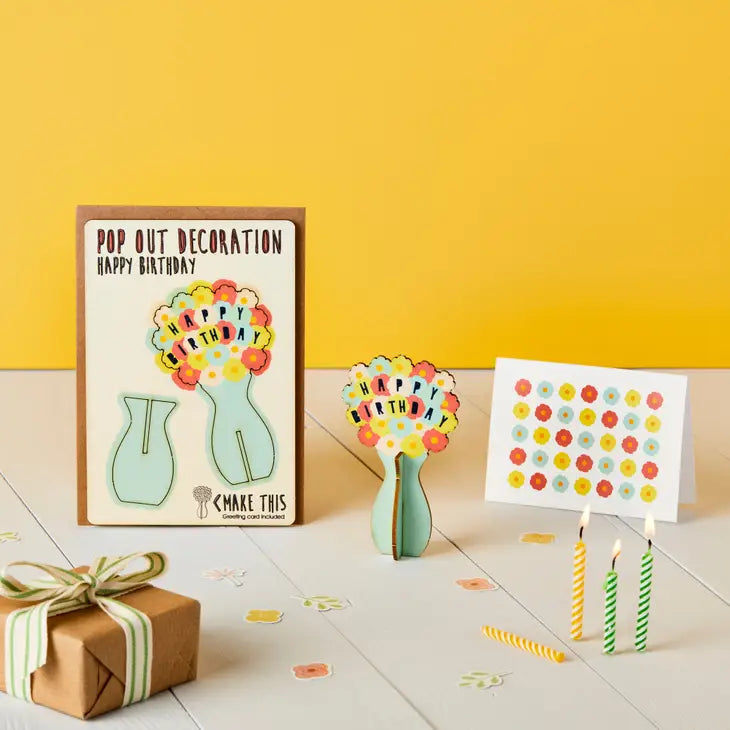 Pop Out Karte - Blumen