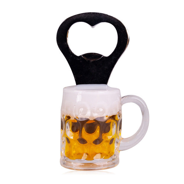 Bierkrug Flaschenöffner mit Magnet Light Gray