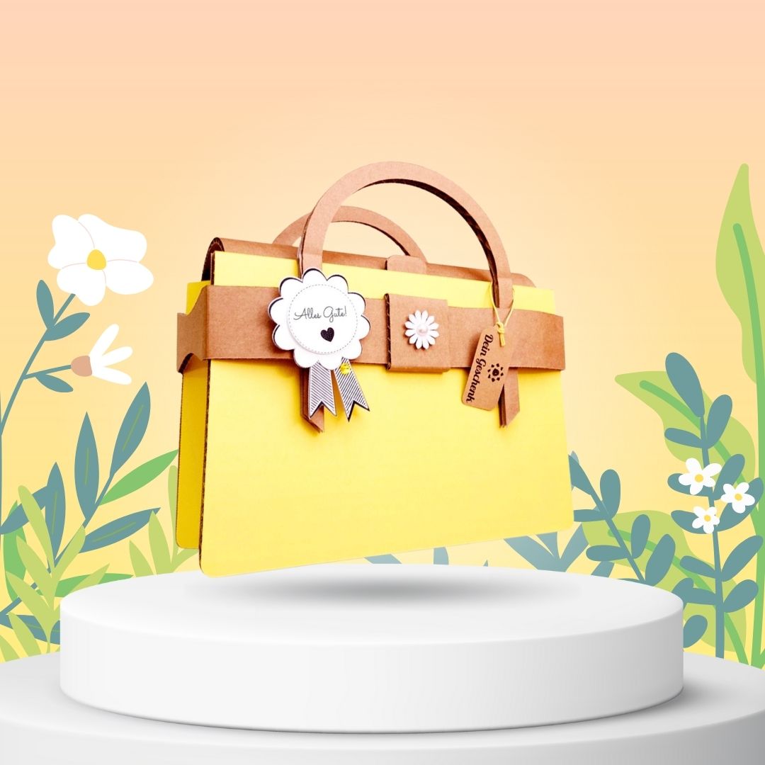 Geschenktasche - Gelb | Personalisierbar Wheat