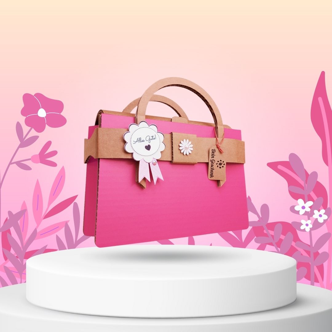 Geschenktasche - Pink | Personalisierbar Misty Rose