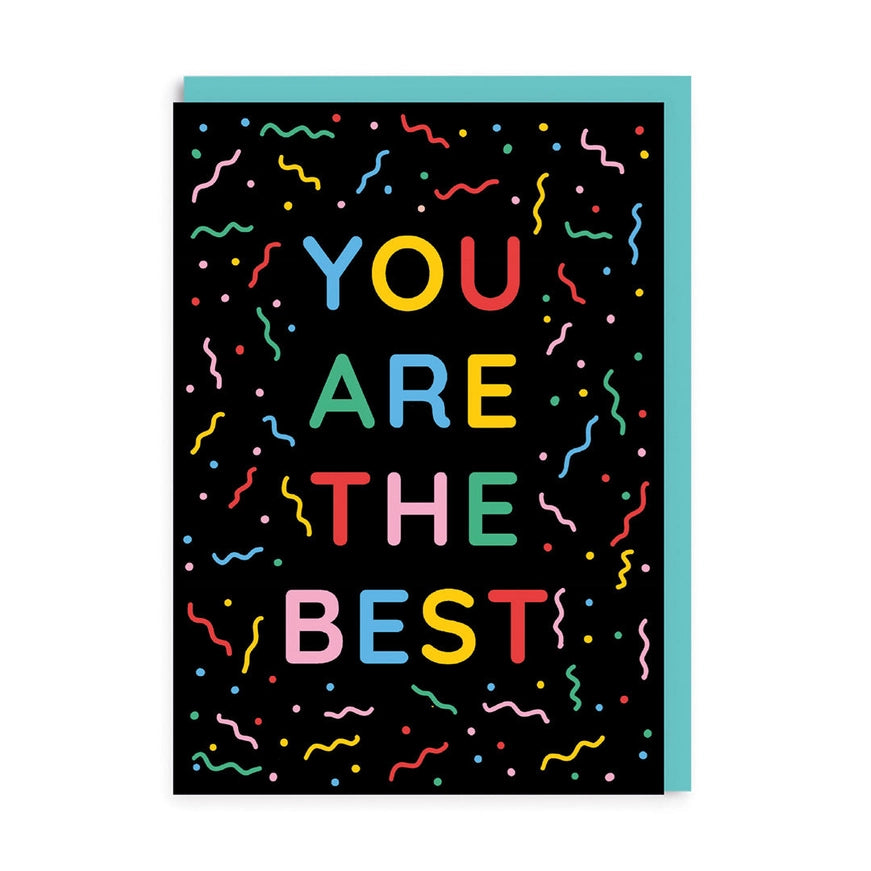 Grußkarte - 'You are The Best Confetti'