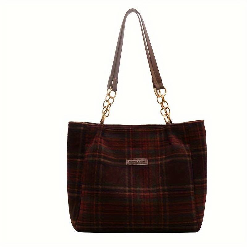 Handtasche Retro Karo