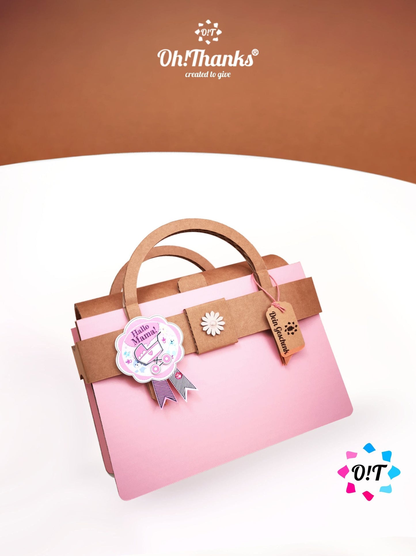 Oh!Thanks - Geschenktasche für neue Mamas | Rosa