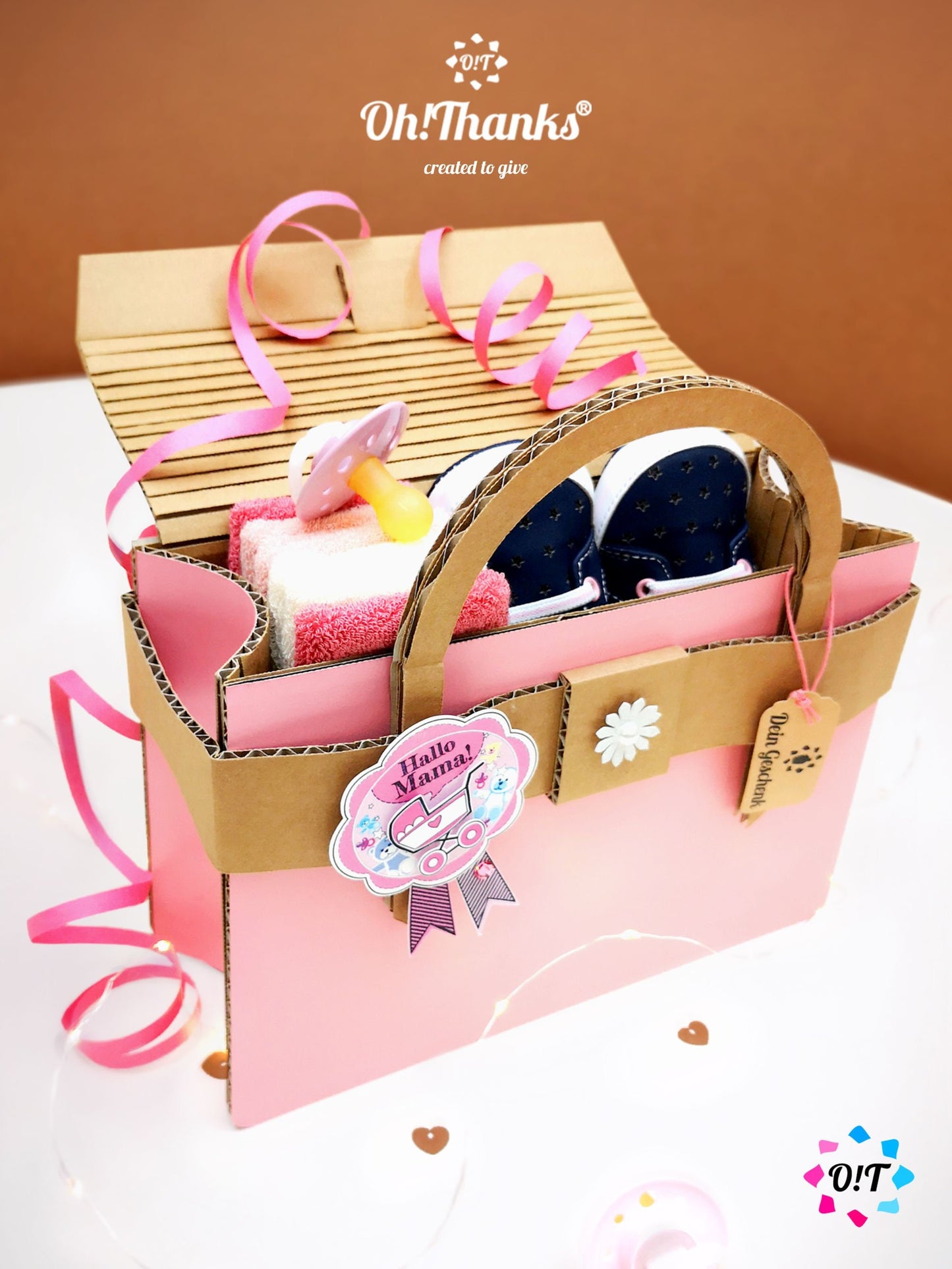Oh!Thanks - Geschenktasche für neue Mamas | Rosa