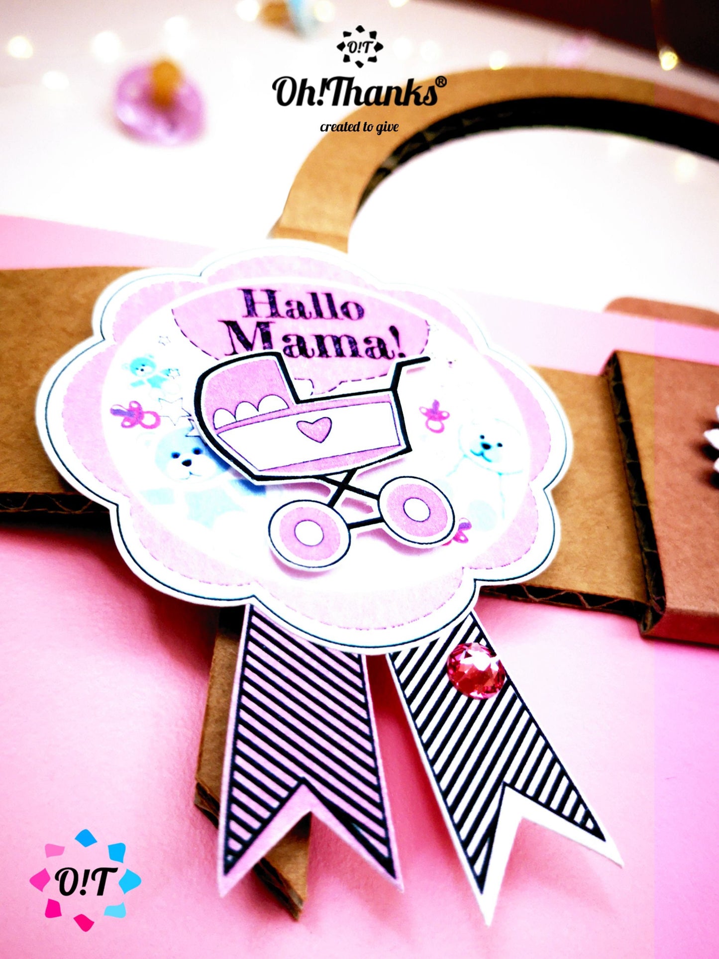 Oh!Thanks - Geschenktasche für neue Mamas | Rosa